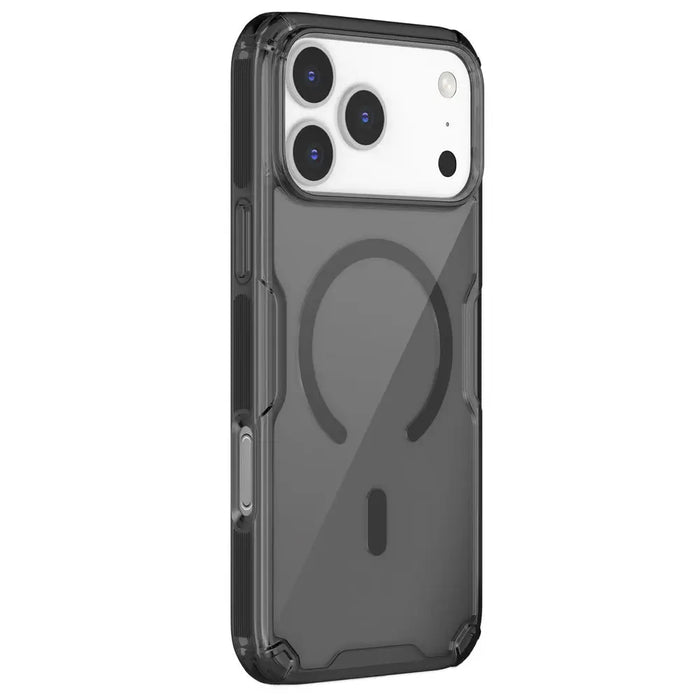 Nillkin Nature TPU Pro Magnetic Case Compatible with MagSafe for iPhone 17 Pro Max - Translucent Black - Cell phone