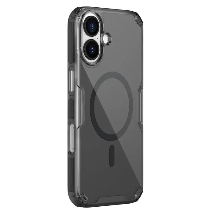 Nillkin Nature TPU Pro Magnetic Case Compatible with MagSafe for iPhone 17 Pro - Translucent Black - Cell phone cases
