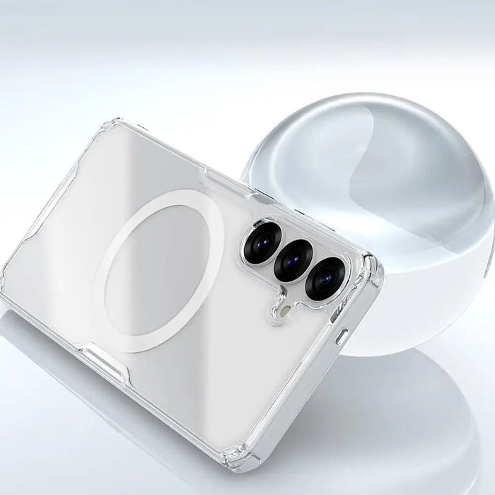 Nillkin Nature TPU Pro Magnetic Case with MagSafe for Samsung S25 - White - Cell phone cases and covers<<<HurtelXML