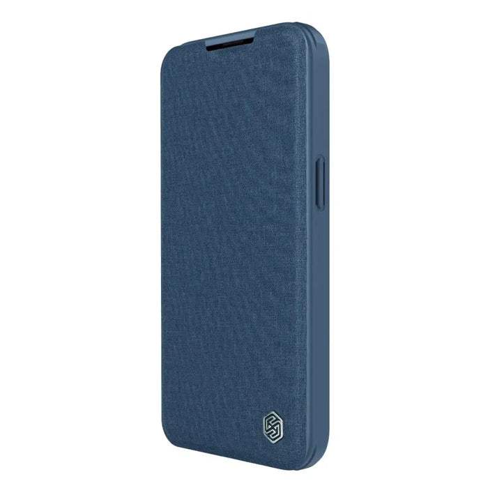 Nillkin Qin Cloth Pro Case Case for iPhone 14 Pro Camera Cover Holster Cover Flip Case Blue - Cell phone cases