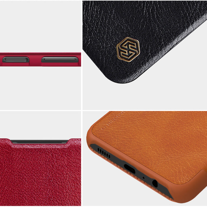 Nillkin Qin leather holster case for Samsung Galaxy A13 5G brown - Cell phone cases and covers<<<HurtelXML