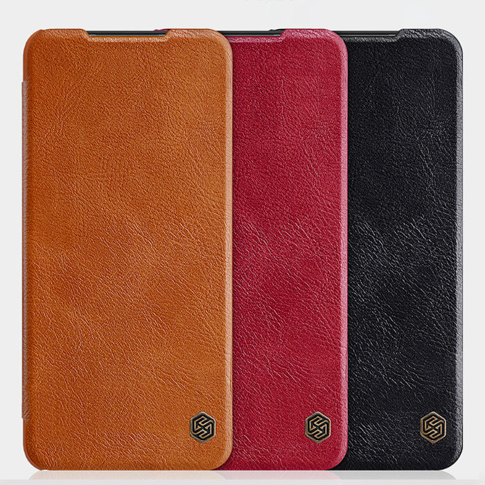 Nillkin Qin leather holster case for Samsung Galaxy A13 5G brown - Cell phone cases and covers<<<HurtelXML