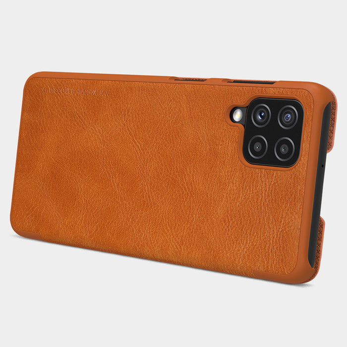 Nillkin Qin leather holster case for Samsung Galaxy A22 4G black - Cell phone cases and covers<<<HurtelXML
