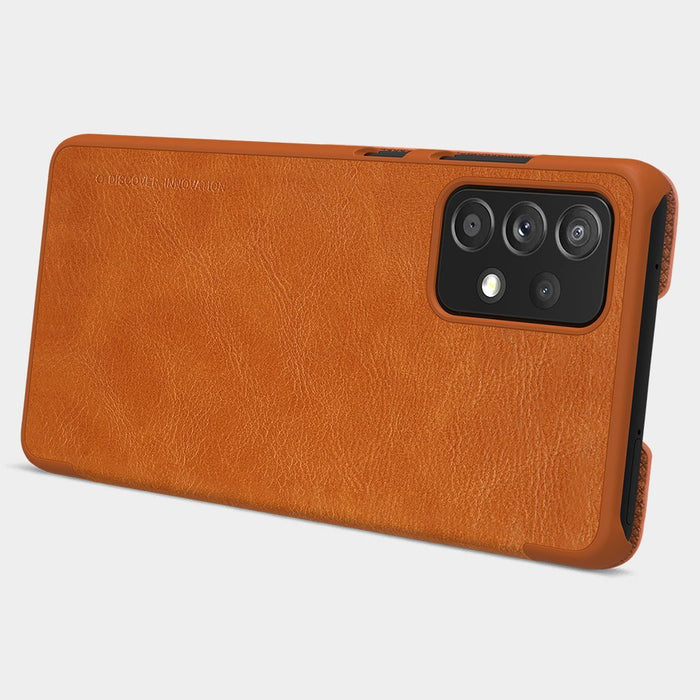 Nillkin Qin leather holster case for Samsung Galaxy A72 4G black - Cell phone cases and covers<<<HurtelXML