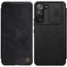 Nillkin Qin Leather Pro Case Case for Samsung Galaxy S22+ (S22 Plus) Camera Protector Holster Cover Flip Case Black
