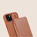 Nillkin Qin Leather Pro Case iPhone 14 Camera Cover Holster Cover Flip Case Brown - Cell phone cases
