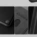 Nillkin Qin Prop Leather Case with Camera Cover and Stand for iPhone 16 Pro - Black - Cell phone cases