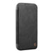 Nillkin Qin Prop Leather Case with Camera Cover and Stand for iPhone 16 Pro - Black - Cell phone cases
