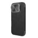 Nillkin Qin Prop Leather Case with Camera Cover and Stand for iPhone 16 Pro - Black - Cell phone cases