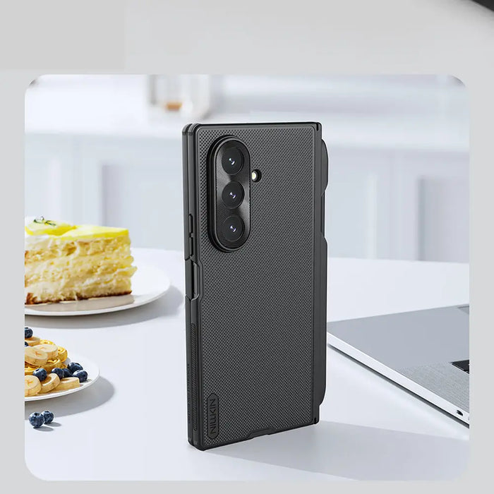 Nillkin Super Frosted Shield Fold Magnetic Case for Samsung Galaxy Z Fold 7 Compatible with MagSafe - Black - Cell