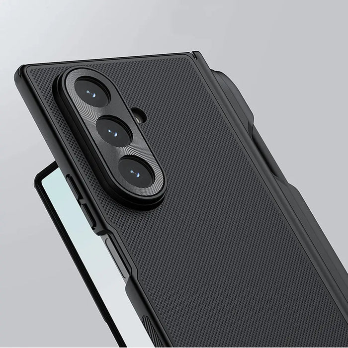 Nillkin Super Frosted Shield Fold Magnetic Case for Samsung Galaxy Z Fold 7 MagSafe Compatible with S Pen Space - Black