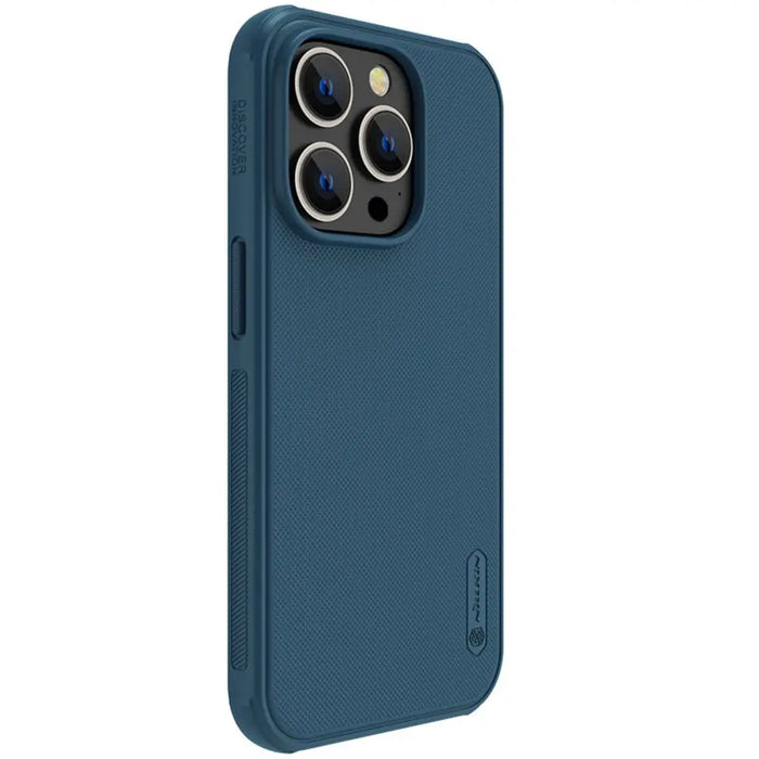 Nillkin Super Frosted Shield Pro case for iPhone 14 Pro back cover blue - Cell phone cases and covers<<<HurtelXML