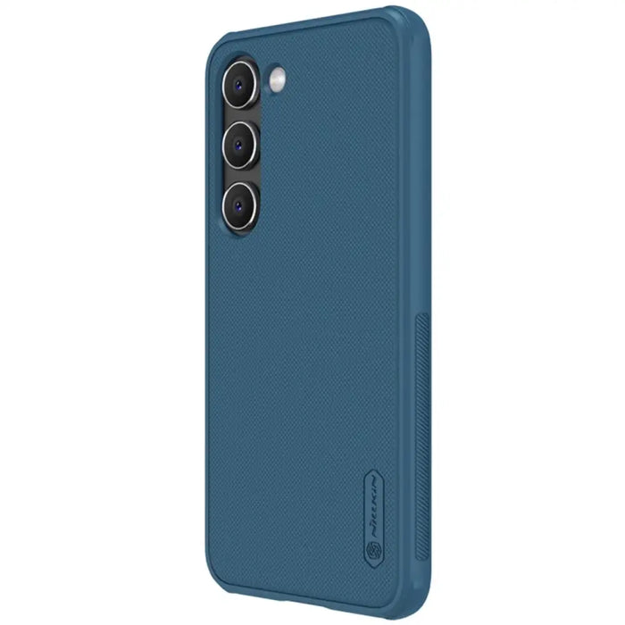 Nillkin Super Frosted Shield Pro case for Samsung Galaxy S23+ armored cover + phone stand blue - Cell phone cases