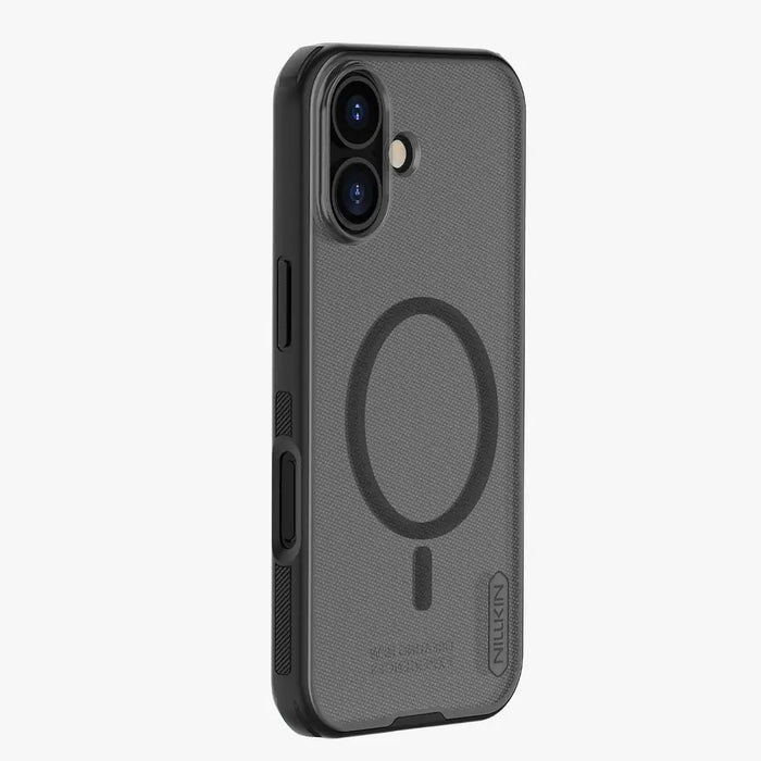Nillkin Super Frosted Shield Pro Magnetic Case Compatible with MagSafe for iPhone 17 - Translucent Black - Cell phone