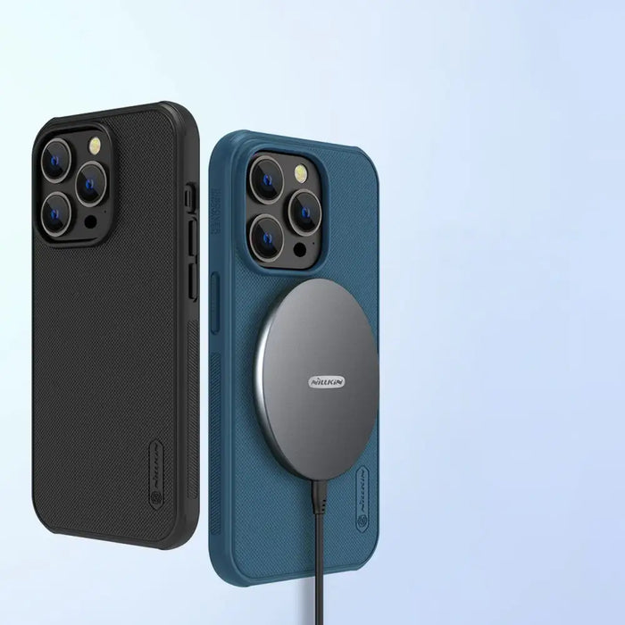 Nillkin Super Frosted Shield Pro Magnetic Case for iPhone 14 Pro Max with MagSafe magnetic black - Cell phone cases