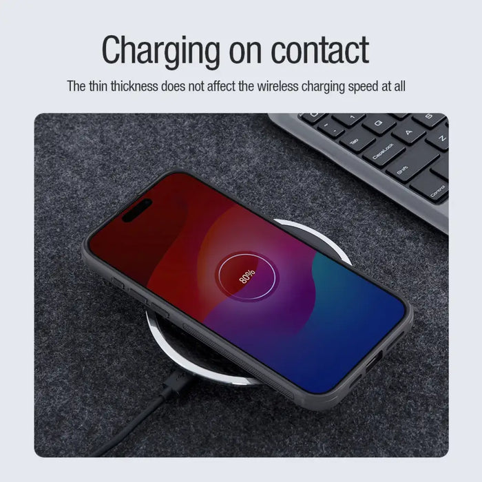 Nillkin Super Frosted Shield Pro Magnetic Case for iPhone 15 Pro - black - Cell phone cases and covers<<<HurtelXML