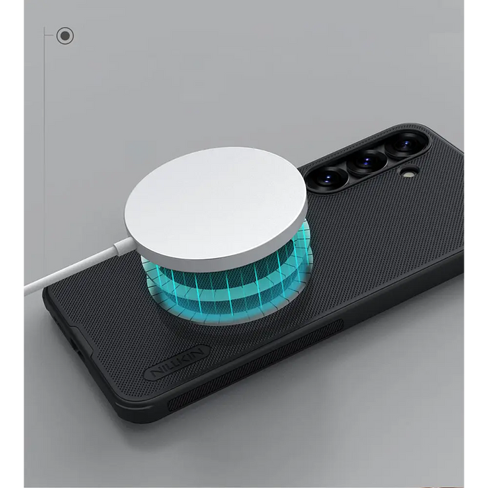 Nillkin Super Frosted Shield Pro Magnetic Case for Samsung S25 with MagSafe - Black - Cell phone cases