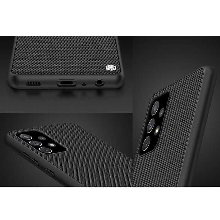 Nillkin Textured Case durable reinforced case with gel frame and nylon back for Samsung Galaxy A72 4G black - Cell