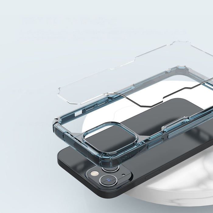 Nillkin Nature Pro iPhone 14 Plus case, armored cover, blue cover