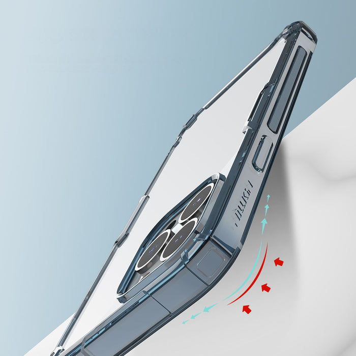 Nillkin Nature Pro case iPhone 14 Pro Max armored cover blue