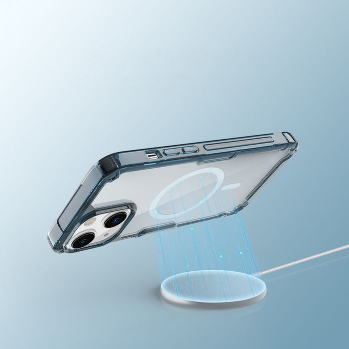 Nillkin Nature Pro Magnetic Case iPhone 14 Plus magnetic case MagSafe blue