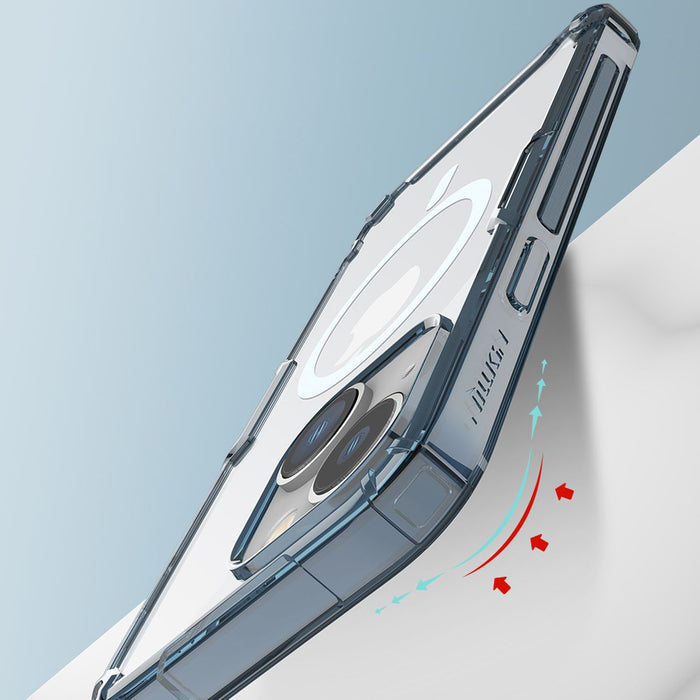 Nillkin Nature Pro Magnetic Case iPhone 14 Plus magnetic case MagSafe blue