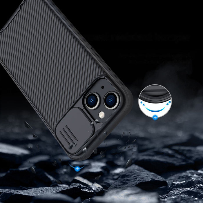 Nillkin CamShield Pro Magnetic Case iPhone 14 Plus Cover Camera Protector Black (with MagSafe)