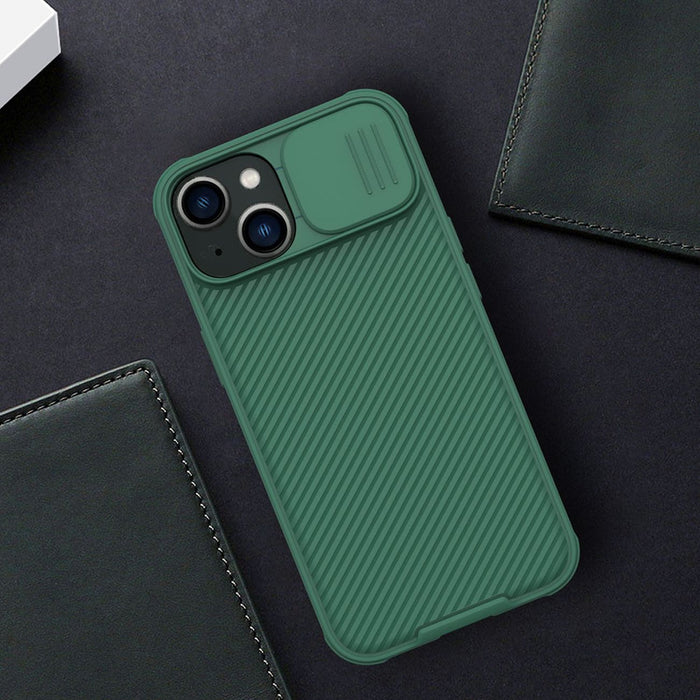 Nillkin CamShield Pro Case iPhone 14 Plus Armored Cover Camera Protector Blue