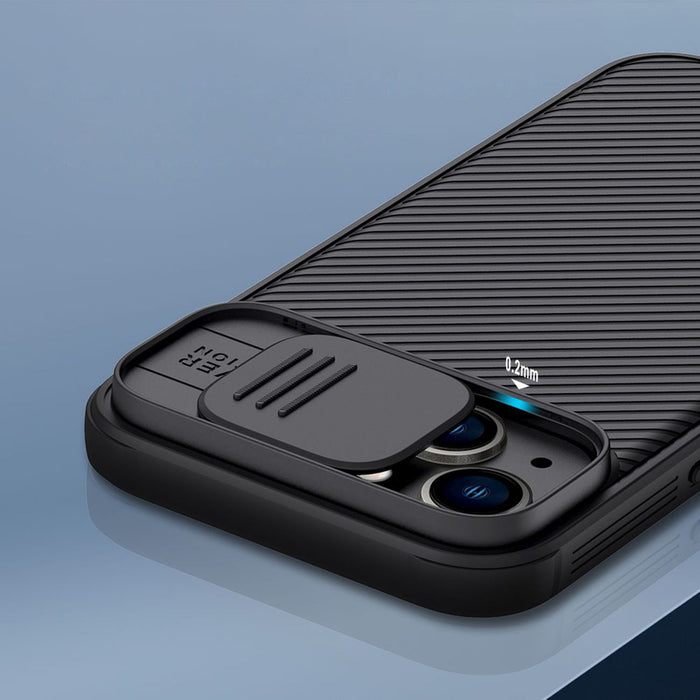 Nillkin CamShield Pro Case iPhone 14 Plus Armored Cover Camera Protector Blue