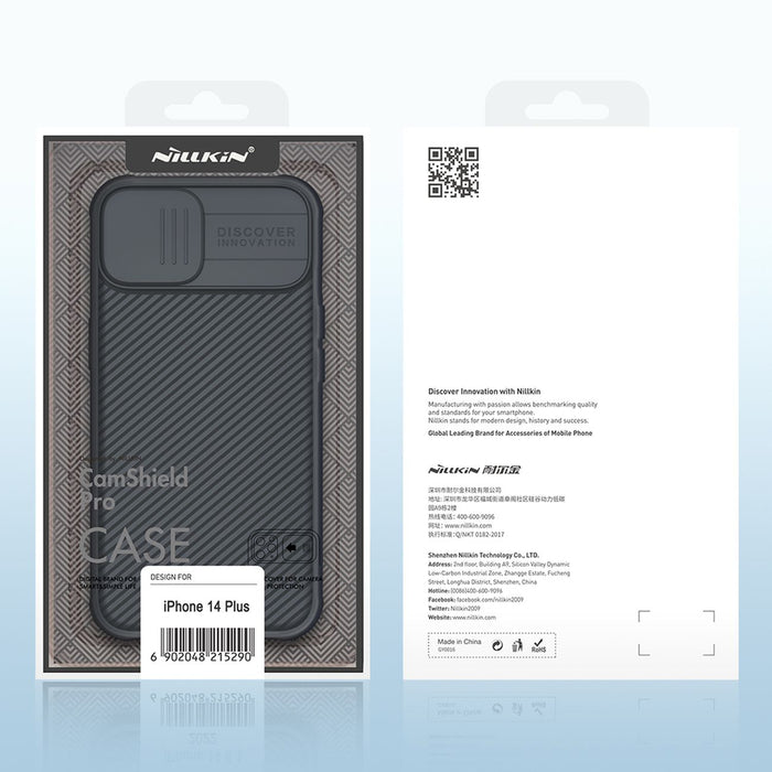 Nillkin CamShield Pro Case iPhone 14 Plus Armored Cover Camera Protector Green