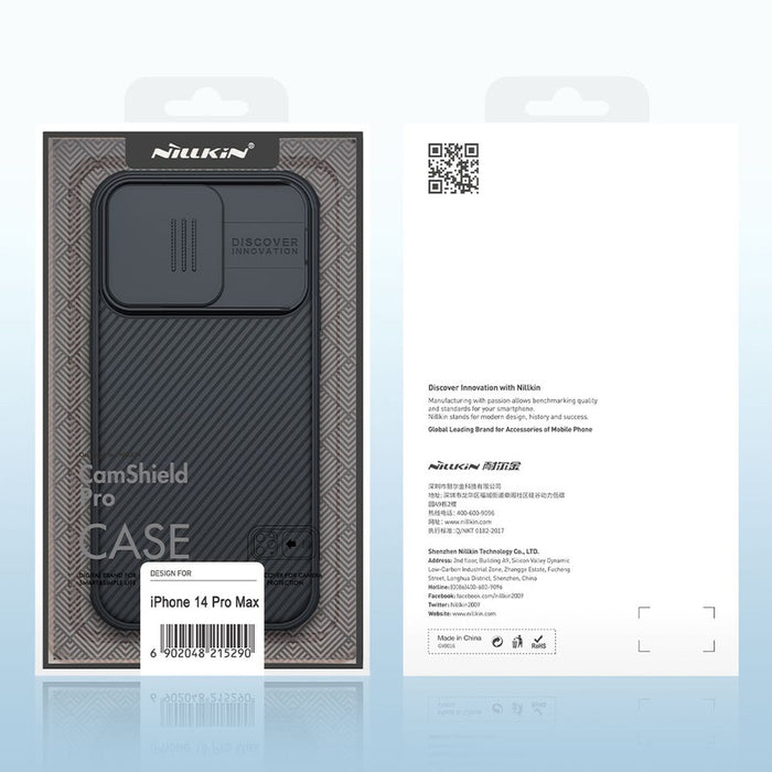 Nillkin CamShield Pro Case iPhone 14 Pro Max Armored Cover Camera Protector Blue