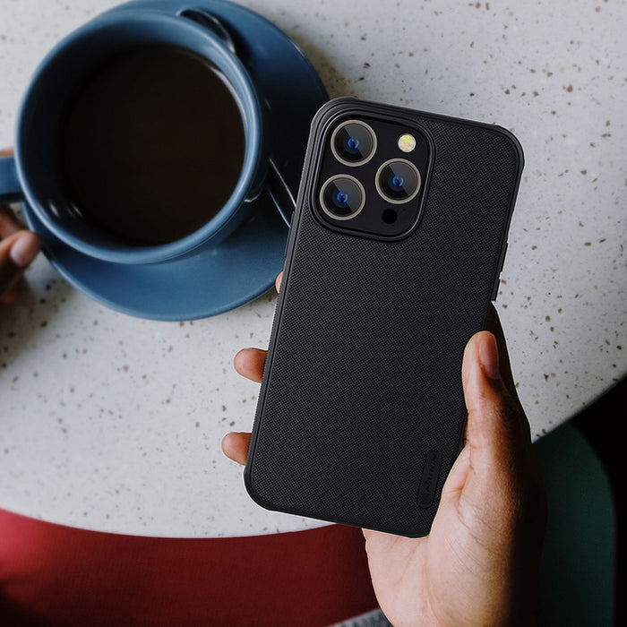 Nillkin Super Frosted Shield Pro case for iPhone 14 Pro back cover blue