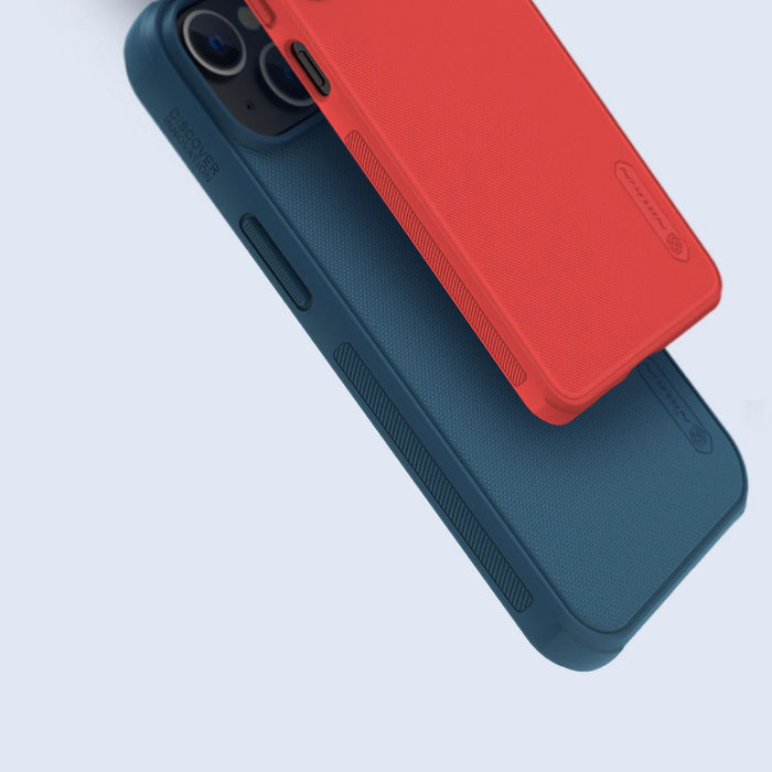 Nillkin Super Frosted Shield Pro case for iPhone 14 Plus back cover blue