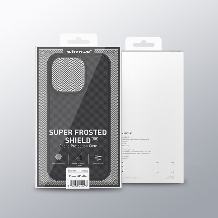 Nillkin Super Frosted Shield Pro case for iPhone 14 Pro Max back cover blue