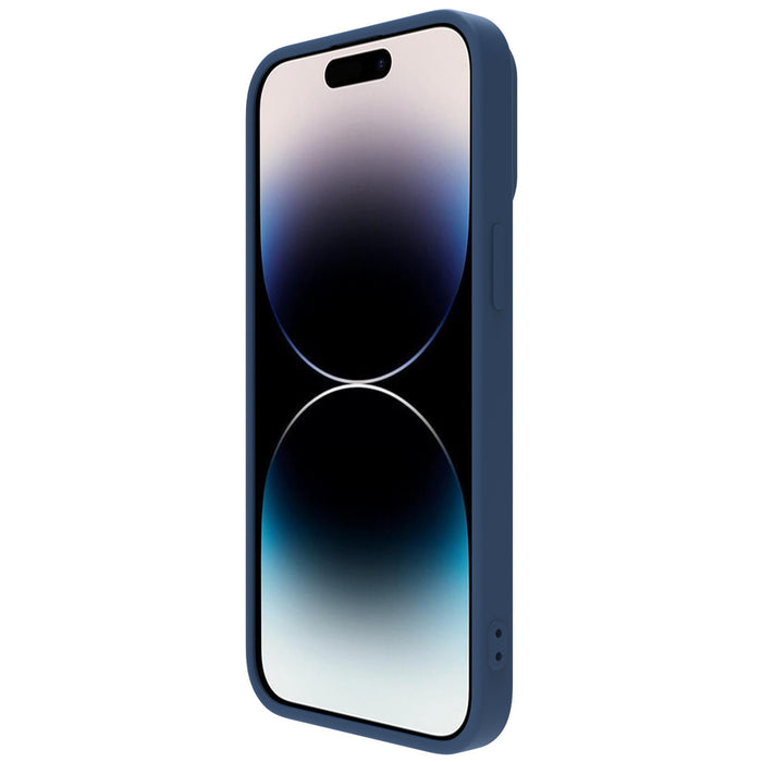 Nillkin CamShield Silky Silicone Case iPhone 14 Pro Max Silicone Cover with Camera Protector Blue