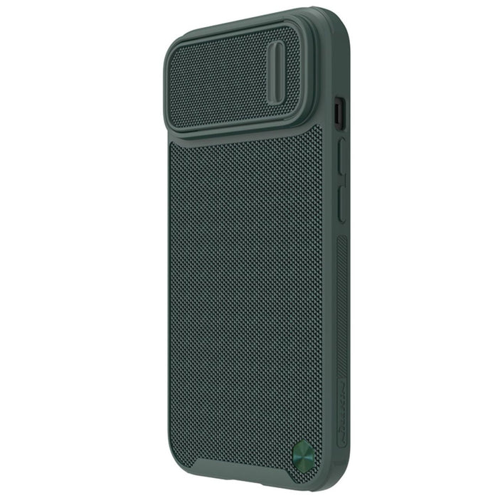 Nillkin Textured S Case for iPhone 14, armored cover with camera cover, green