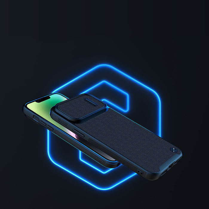 Nillkin Textured S Case iPhone 14 Plus armored cover with camera cover green