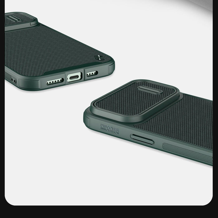 Nillkin Textured S Case iPhone 14 Plus armored cover with camera cover green