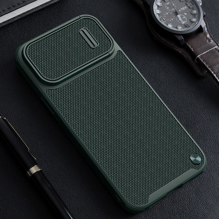 Nillkin Textured S Case iPhone 14 Pro Max armored cover with camera cover dark green
