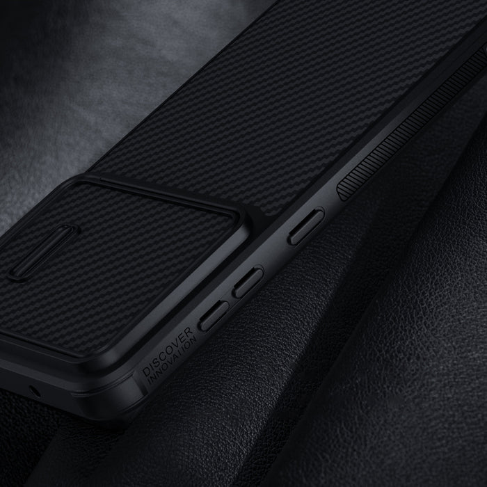 Nillkin Synthetic Fiber S Case for Samsung Galaxy S23, camera cover, black