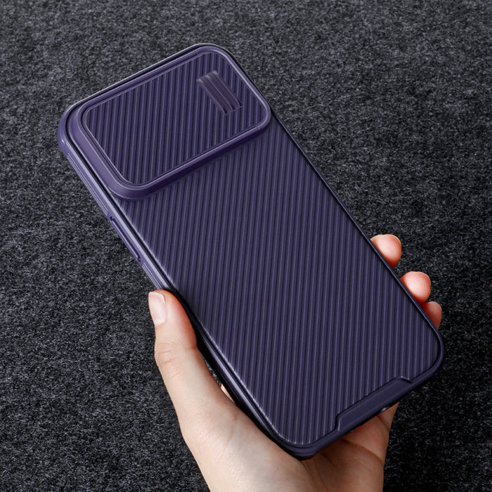 Nillkin CamShield S Case iPhone 14 Pro Max Armored Cover Camera Protector Blue