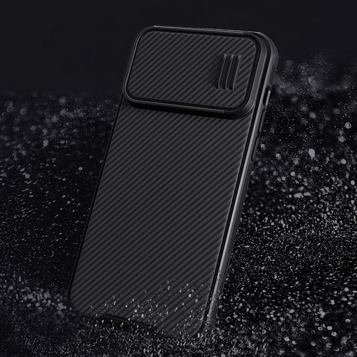 Nillkin CamShield S Case iPhone 14 Pro Max Armored Cover Camera Protector Blue