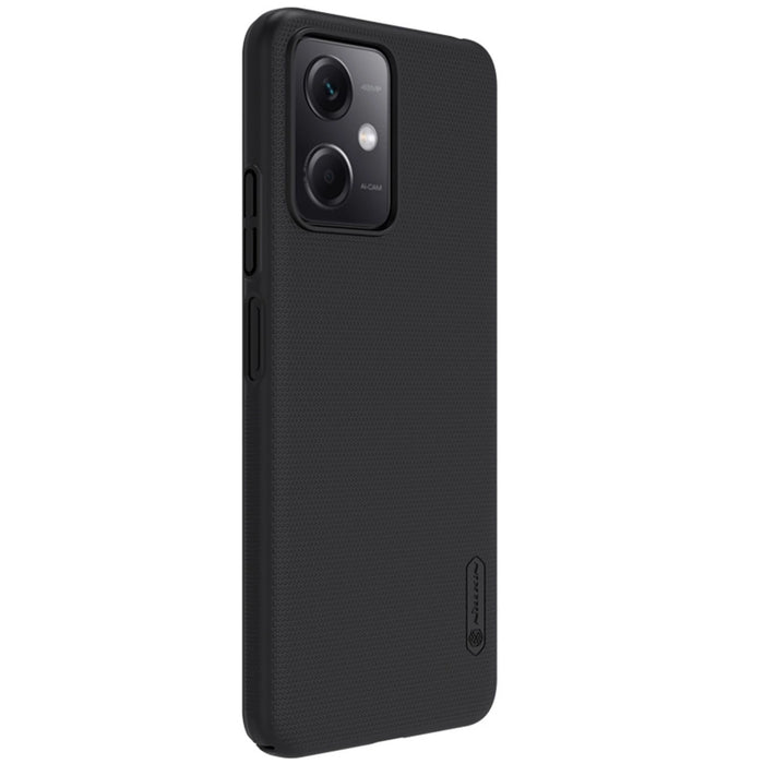 Nillkin Super Frosted Shield Case for Xiaomi Redmi Note 12 5G / Poco X5 5G Phone Cover Black