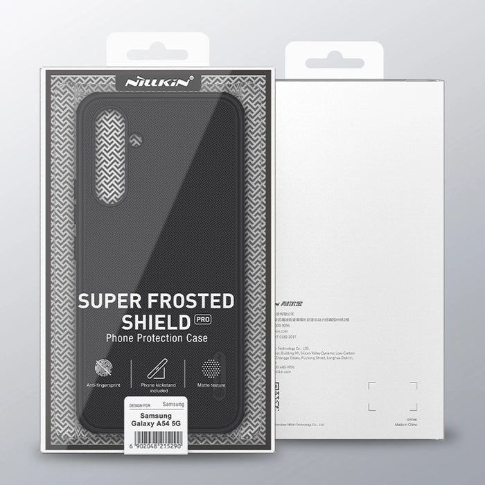 Nillkin Super Frosted Shield Pro Case for Samsung Galaxy A54 5G Armored Cover + Phone Stand Green