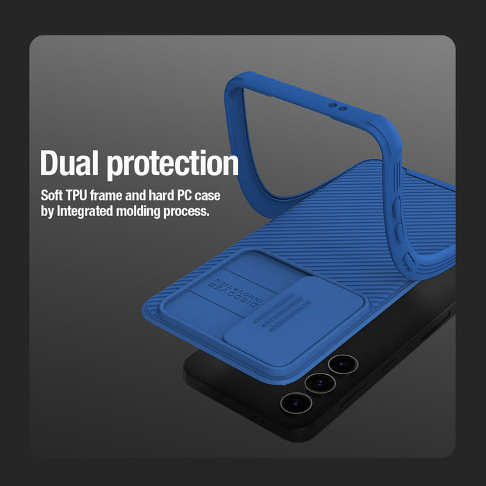 Nillkin CamShield Pro armored case with camera cover for Samsung Galaxy S24+ - green