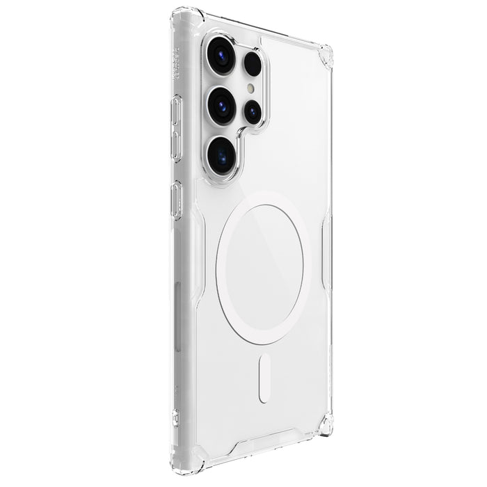 Nillkin Nature Pro armored case with a magnetic ring for Samsung Galaxy S24 Ultra - white