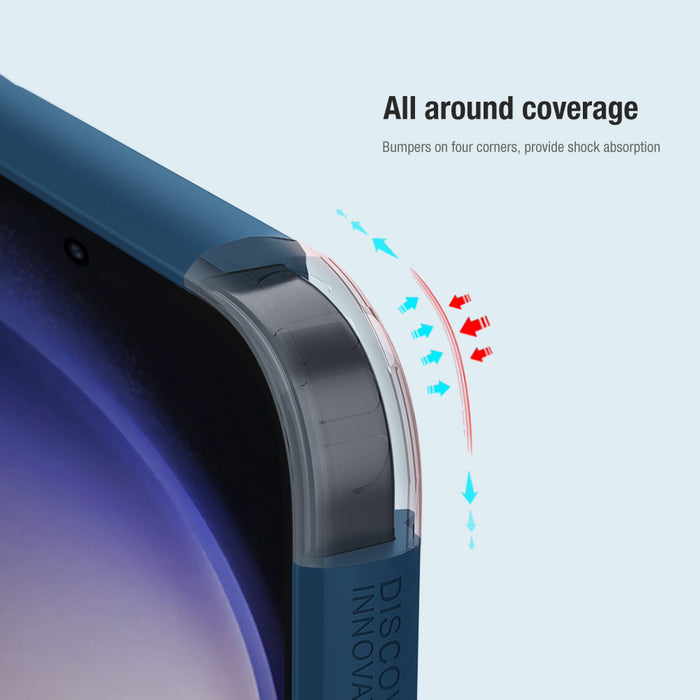 Nillkin Super Frosted Shield Pro armored case for Samsung Galaxy S24+ - blue