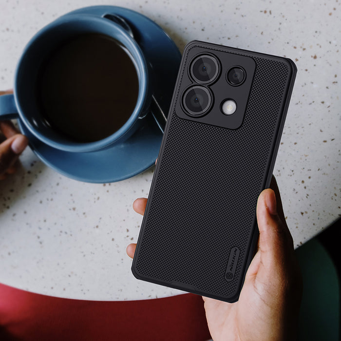 Nillkin Super Frosted Shield Pro Case for Xiaomi Redmi Note 13 Pro 4G / Poco X6 5G - Black