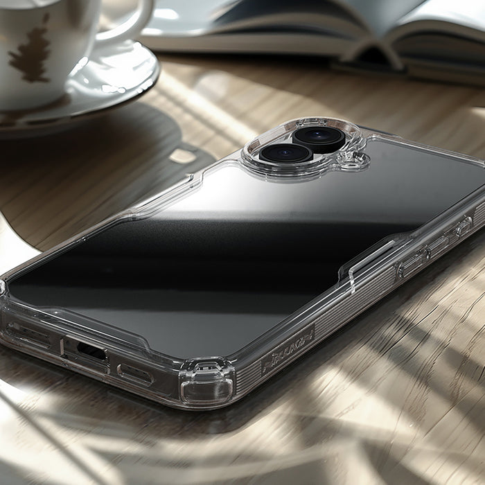Nillkin Nature Pro Case for iPhone 16 - transparent and white