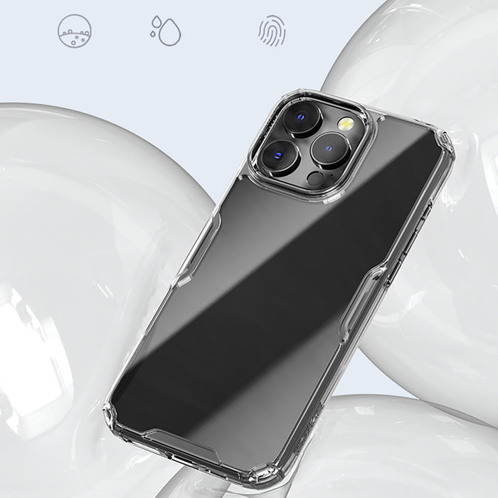 Nillkin Nature Pro Case for iPhone 16 Pro - transparent and white